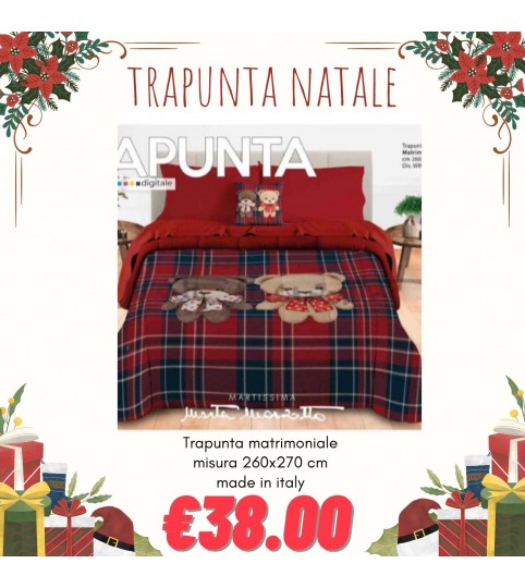 TRAPUNTA 2 POSTI ORSETTO NATALE
