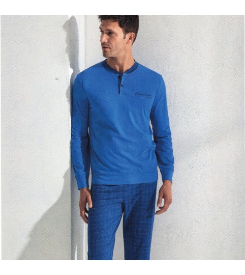 PIGIAMA UOMO GP1114 M/LUNGA COTONE GRANCHIO