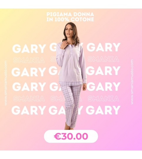 PIGIAMA DONNA Z50020 SERAFINO M/LUNGA COT/100% GARY