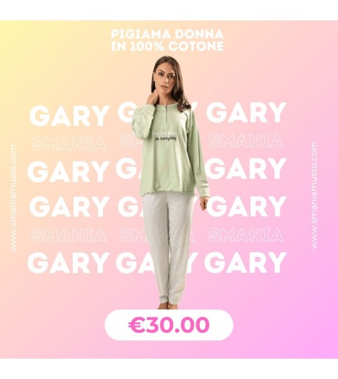 PIGIAMA DONNA Z50060 SERAFINO M/LUNGA COT/100% GARY