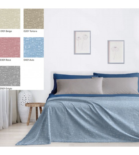 COPRILETTO 2 POSTI OXFORD DOUBLE FACE LINEA ORO