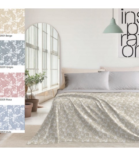 COPRILETTO 2 POSTI ROANNE  DOUBLE FACE LINEA ORO