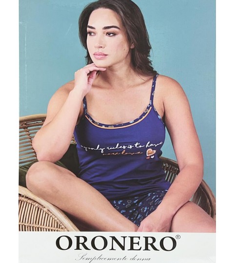 PIGIAMA DONNA OD410 S/STRETTA P/CORTO ORONERO
