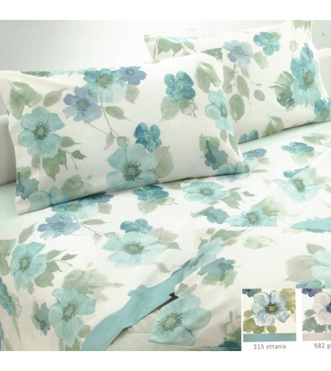 COMPLETO LENZUOLA 2 POSTI ANDROMEDA  COT/100% GABEL