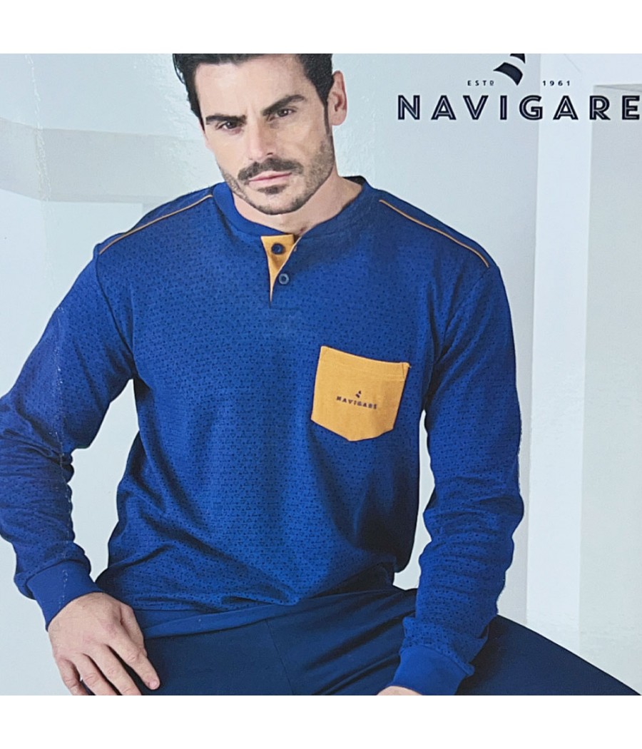 PIGIAMA UOMO 141908 INTERLOCK NAVIGARE
