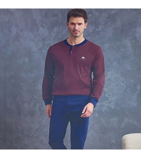 PIGIAMA UOMO GP2093  INTERLOCK IL GRANCHIO