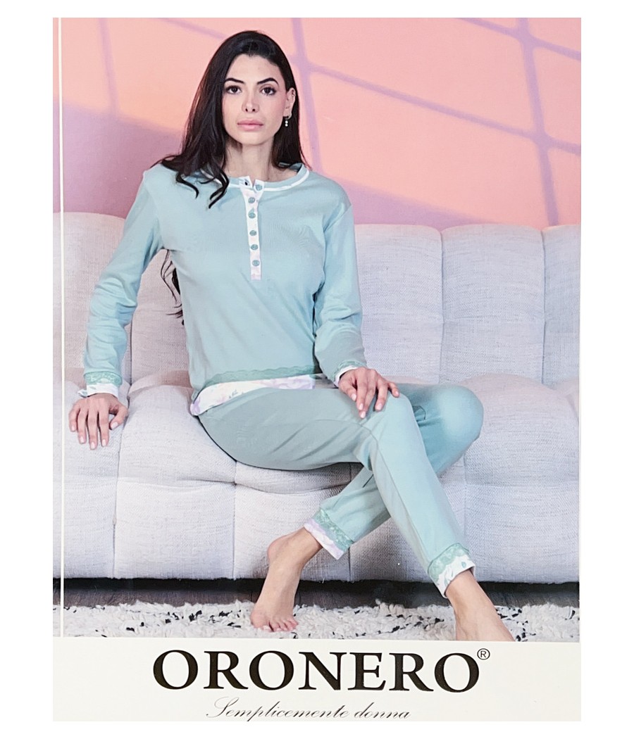PIGIAMA DONNA OD480 INTERLOCK ORONERO