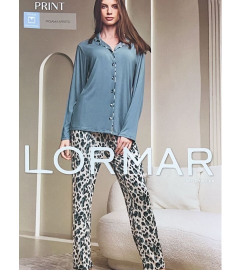PIGIAMA DONNA 653846 APERTO VISCOSA PESANTE LORMAR