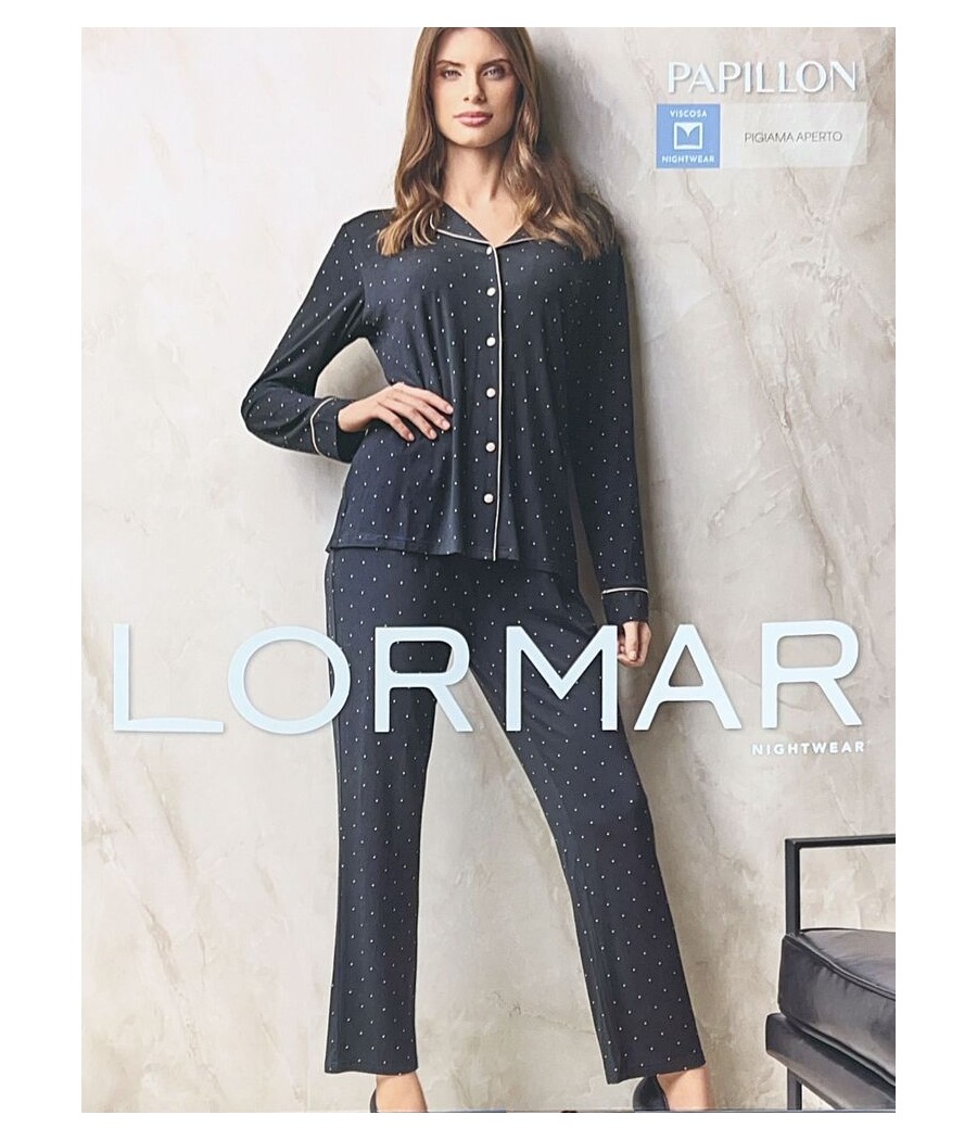 PIGIAMA DONNA 653869 APERTO VISCOSA PESANTE LORMAR