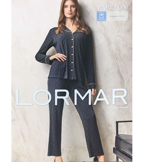 PIGIAMA DONNA 653869 APERTO VISCOSA PESANTE LORMAR