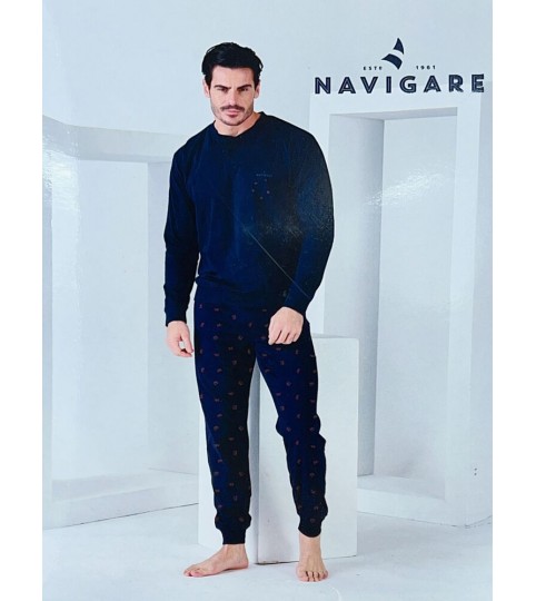 PIGIAMA UOMO 141955 SERAFINO INTERLOCK NAVIGARE