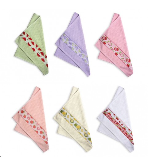 STROFINACCI 6 PZ. STEFANIA SPUGNA JACQUARD VINGI