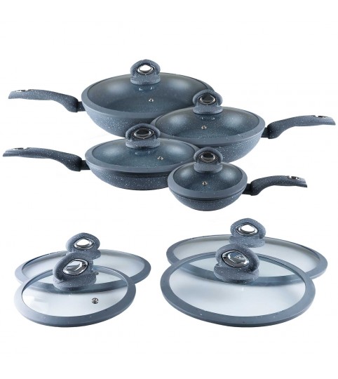 BATTERIA 12PZ SALTAPASTA ANTIADERENTE GRAN PIERRE