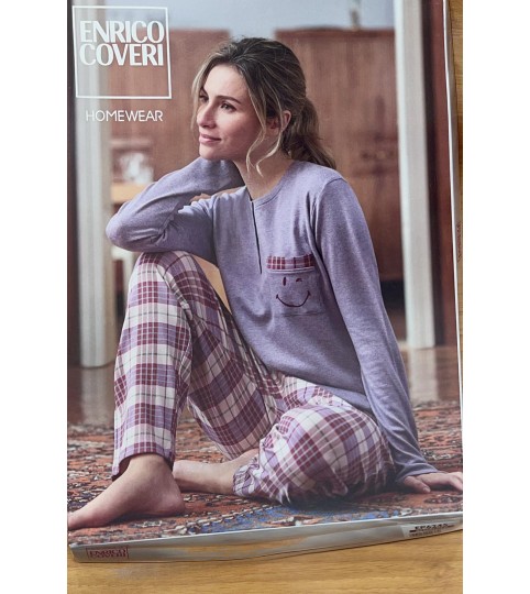 PIGIAMA DONNA EP6245 SERAFINO INTERLOCK COVERI
