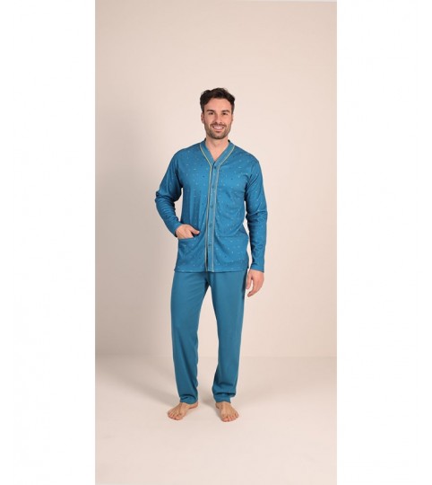 PIGIAMA UOMO 6022 APERTO INTERLOCK GARY