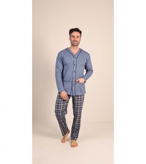 PIGIAMA UOMO 6042 APERTO INTERLOCK GARY