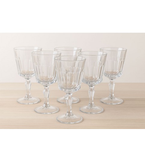 BICCHIERI A CALICE 6PZ VESUVIUS CRISTALLO MADE IN ITALY  LA REINE