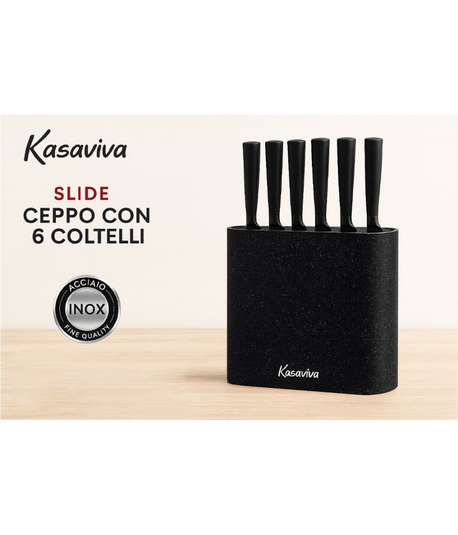 SET COLTELLI 6PZ SLIDE INOX...