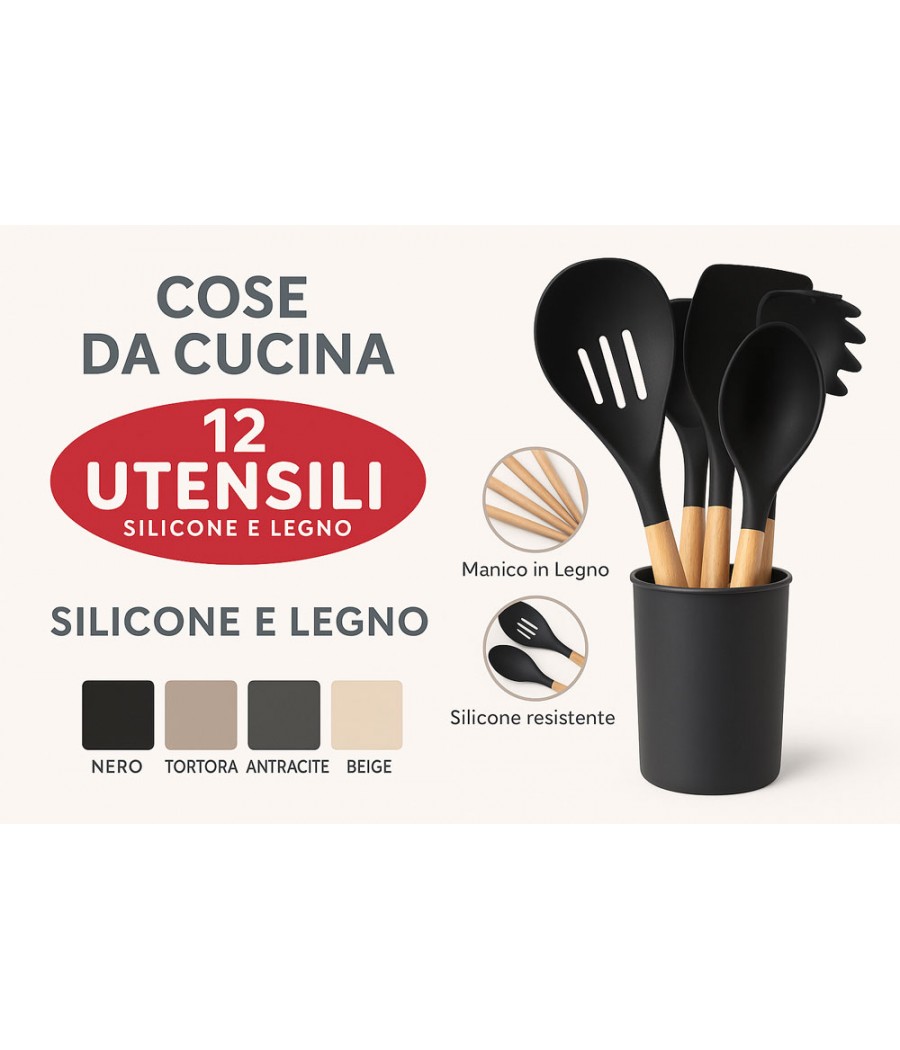SET CUCINA 12 UTENSILI...