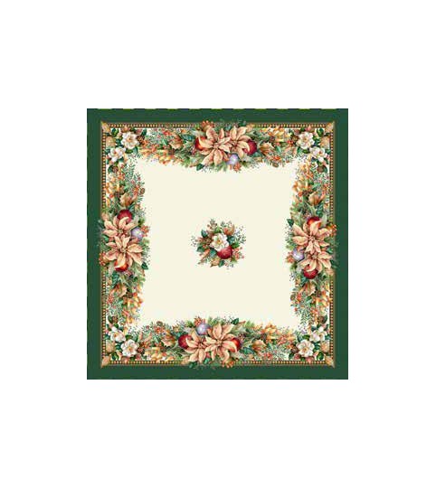 CENTRO TAVOLA GREEN 93X93 GOBELIN NATALE VINGI