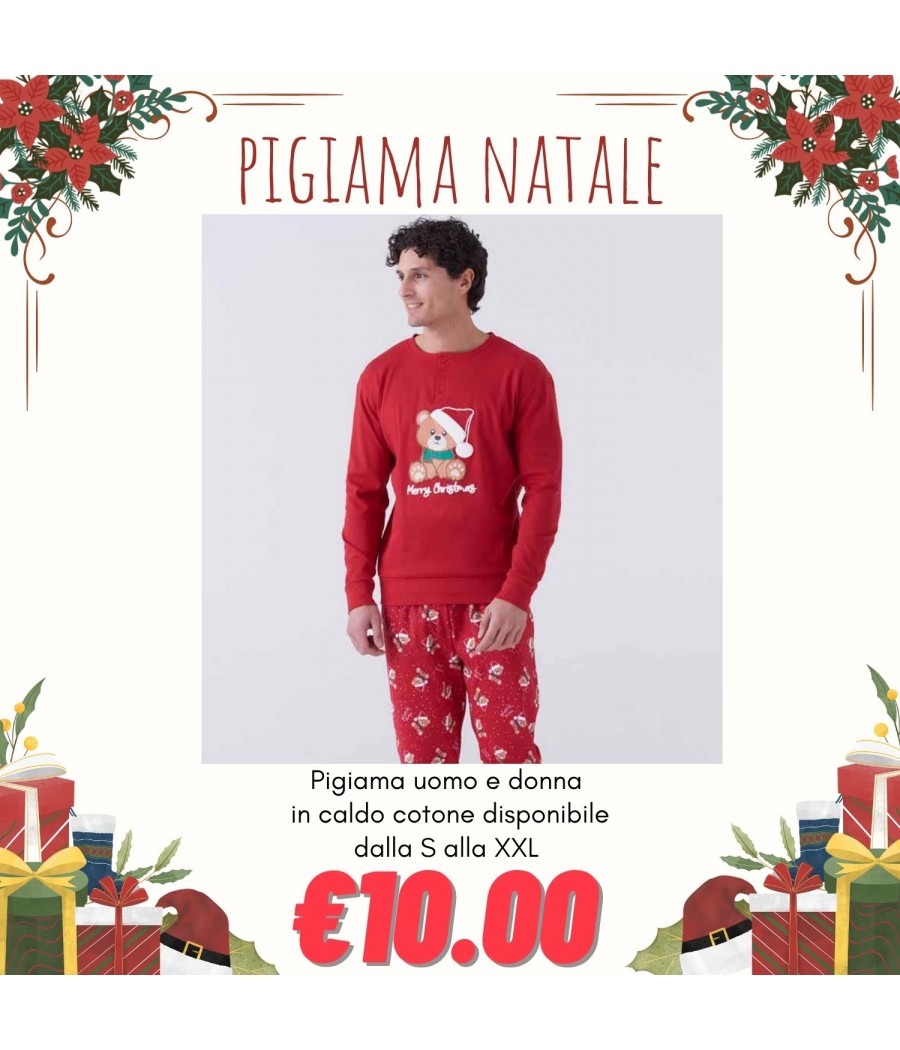 PIGIAMA UOMO 25101 INTERLOCK NATALE ANGELS 25