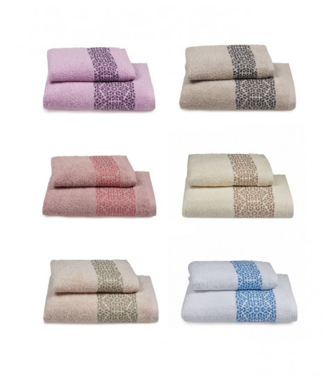 ASCIUGAMANI 1+1 SPUGNA JAQUARD VINGI