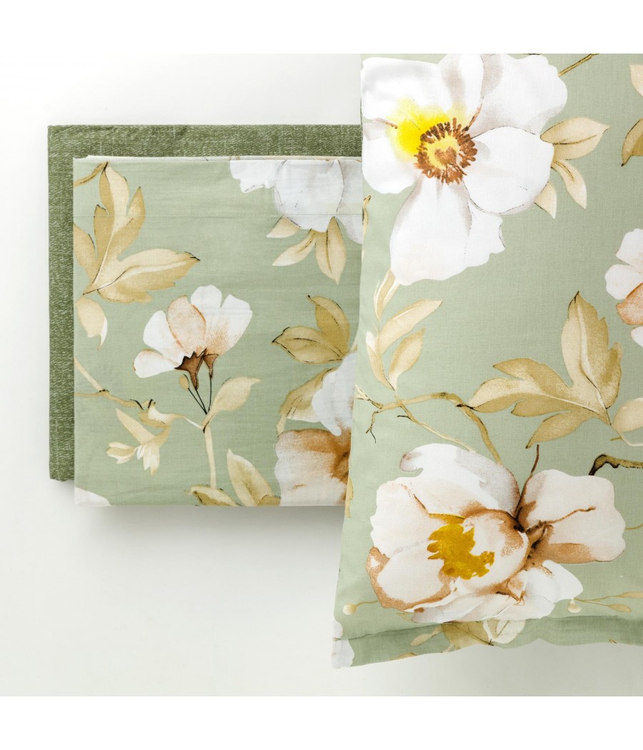 COPRIPIUMINO 2 POSTI CLERIS SACCO + 2 FEDERE COTONE100%