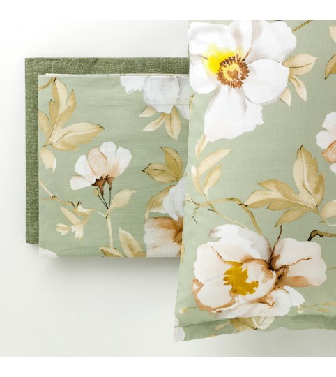 COPRIPIUMINO 2 POSTI CLERIS SACCO + 2 FEDERE COTONE100%