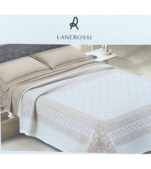 COPERTA 2 POSTI ANGELICA -JAQUELINE 100% LANA 450GR LANEROSSI