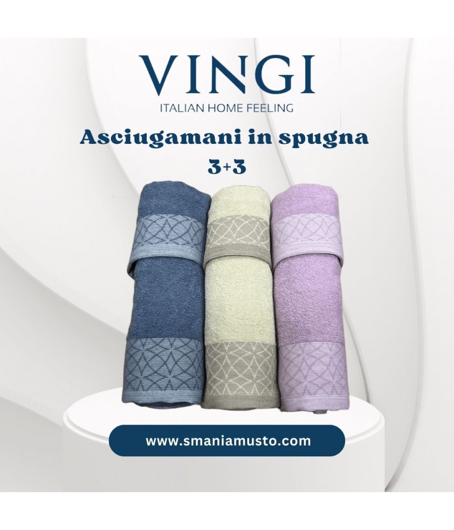 ASCIUGAAMANI 3+3 CLAUDIA...