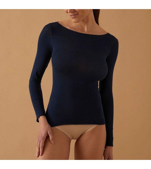 MAGLIA DONNA 4064 MODAL CASHMERE T/LASER JADEA