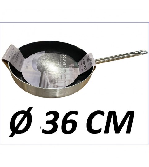 PADELLA SALTAPASTA D36 GOURMET ACCIAIO/ALLUMINIO ANTIADERENTE