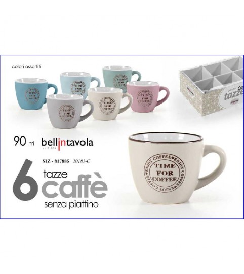 TAZZINE DA CAFFE' 6PZ 20181 ENJOY