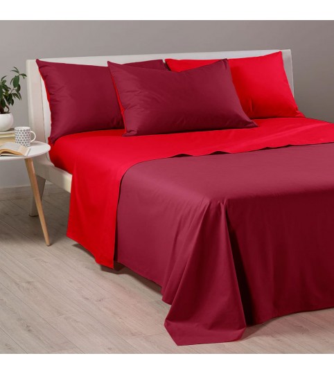 COMPLETO LENZUOLA 1 POSTO BICOLOR COT/100% CALEFFI