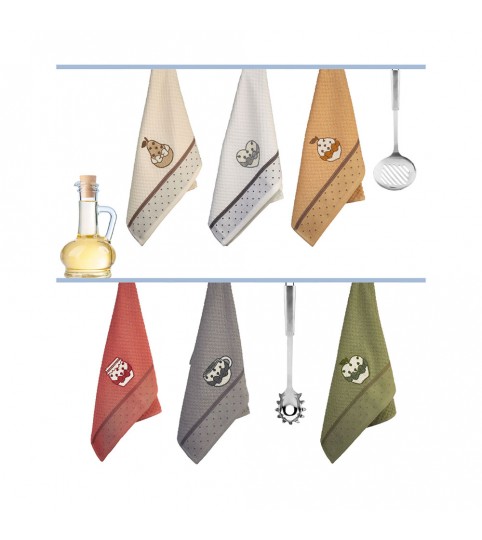 STROFINACCI AMBRA 3 PEZZI SPUGNA RICAMATA