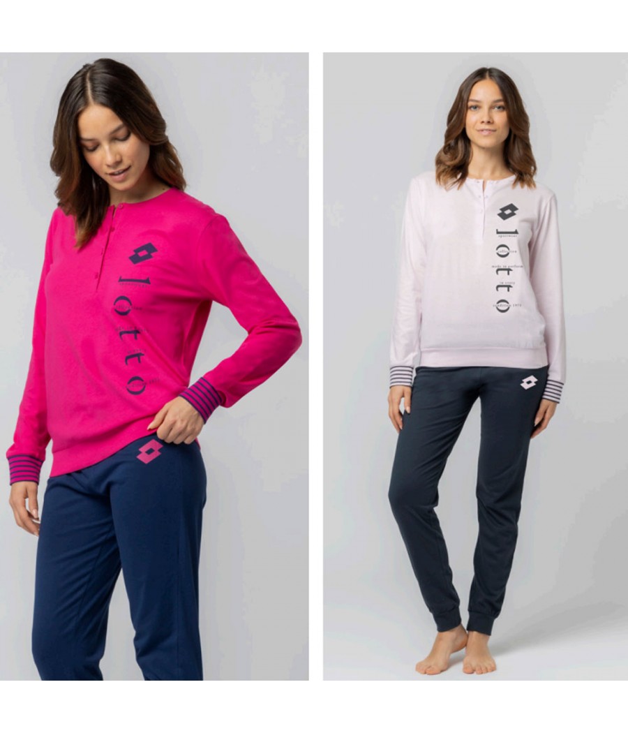 PIGIAMA DONNA LP5234  COTONE SERAFINO LOTTO