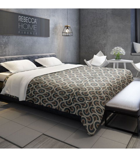 TRAPUNTA 2 POSTI NOUVELLE IN COTONE STAMPA DIGITALE REBECCA