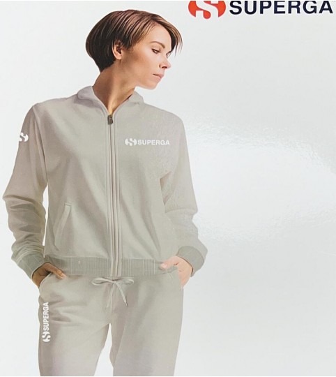 TUTA DONNA 26403  COTONE FULLZIP SUPERGA
