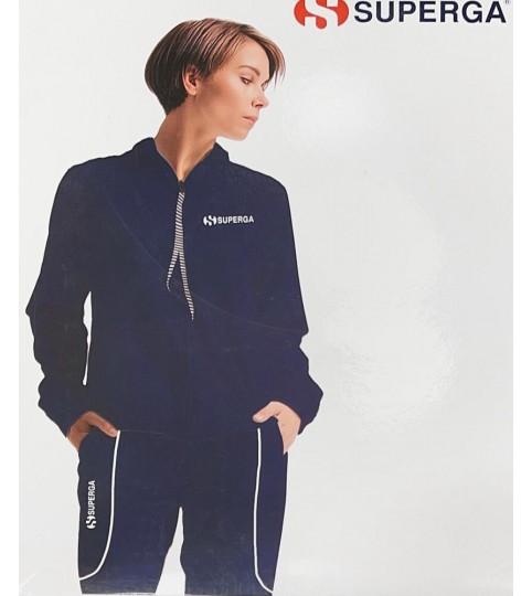 TUTA DONNA 26404  COTONE FULLZIP SUPERGA