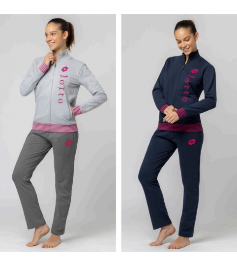 TUTA DONNA LA5015 COTONE FULLZIP LOTTO