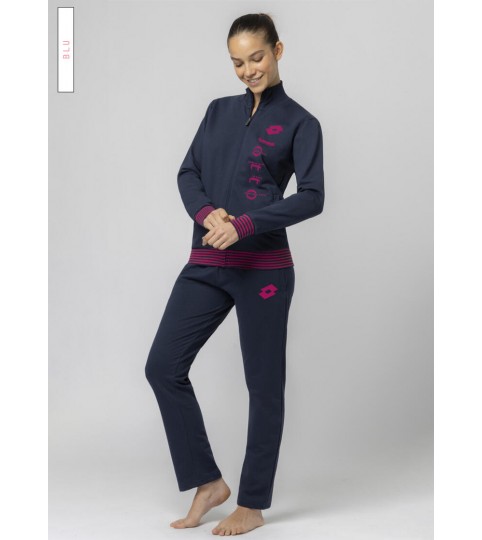 TUTA DONNA LA5016 COTONE FULLZIP LOTTO