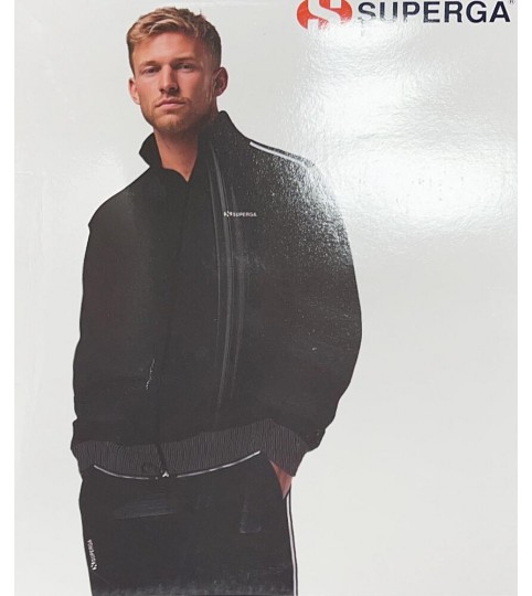 TUTA UOMO 26301 COTONE FULLZIP SUPERGA