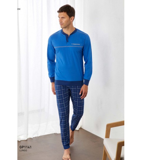 PIGIAMA UOMO GP1141 SERAFINO M/LUNGA COTONE GRANCHIO