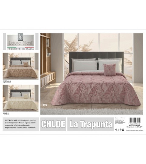 TRAPUNTINO 2 POSTI CHLOE + 1 CUSCINO TESS/JACQUARD L.B.