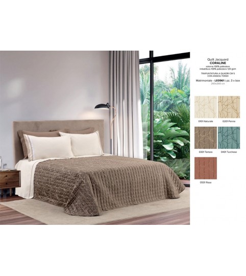 TRAPUNTINO 2 POSTI CORALLINE TES/JACQUARD L.O.