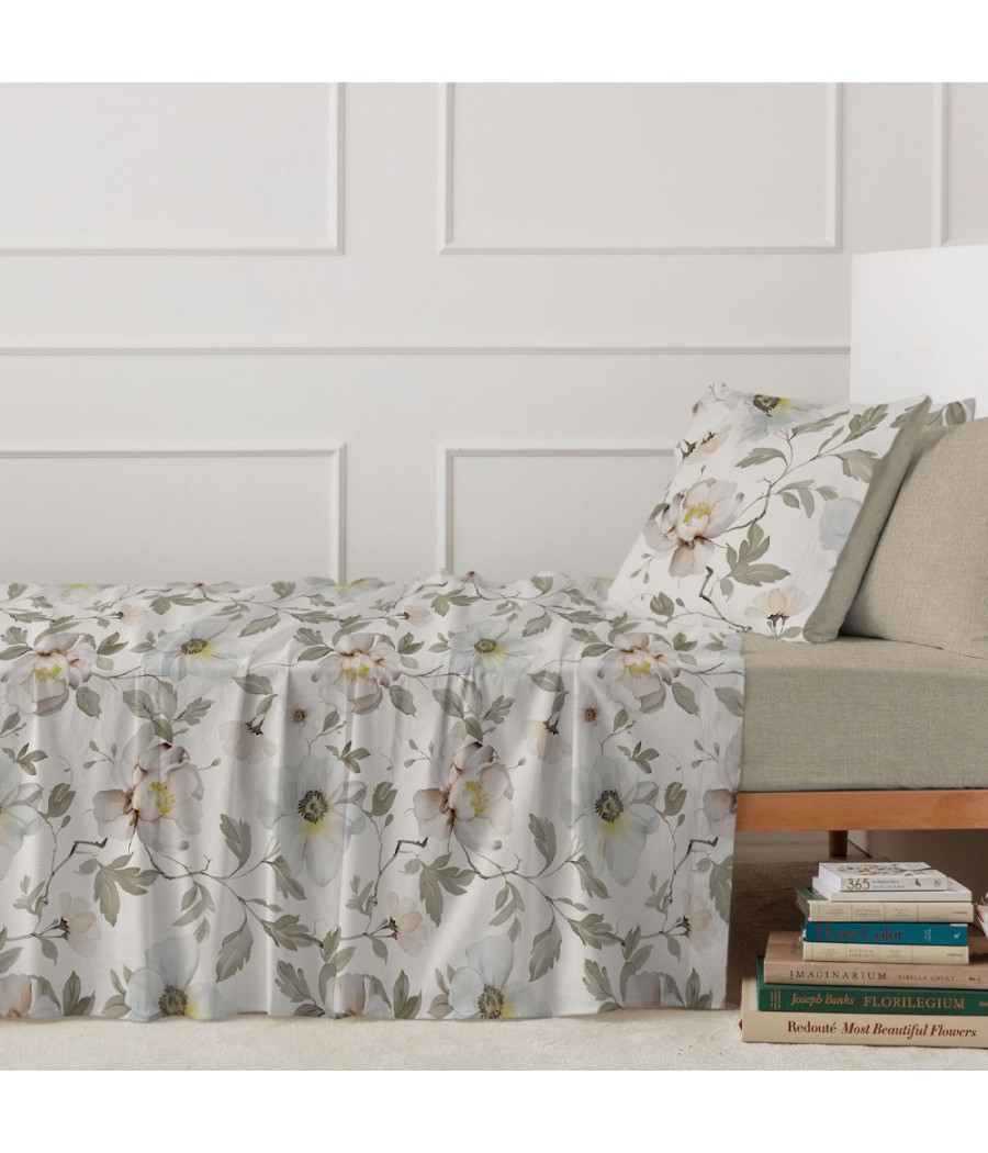 COMPLETO LENZUOLA 2 POSTI CLERIS COTONE100% L.O.