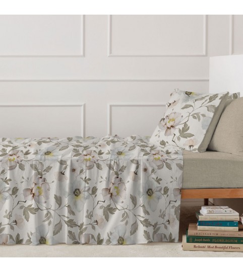 COMPLETO LENZUOLA 2 POSTI CLERIS COTONE100% L.O.