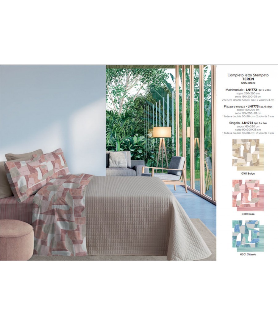 COMPLETO LENZUOLA 2 POSTI...