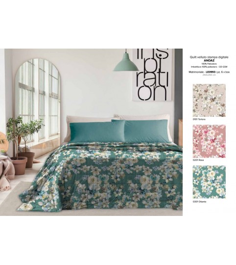 TRAPUNTINO 2 POSTI ADAZ TES/VELLUTO STAMPA DIGITALE  L.O.