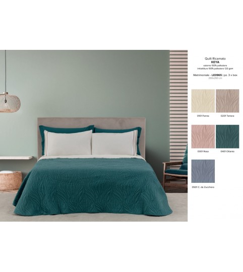 TRAPUNTINO 2 POSTI KEYA TES/RICAMATO  L.O.